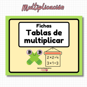 Fichas tablas de multiplicar del 1 al 12